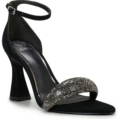 Vince Camuto Aylen Ankle Strap Pointed Toe Sandal In Black