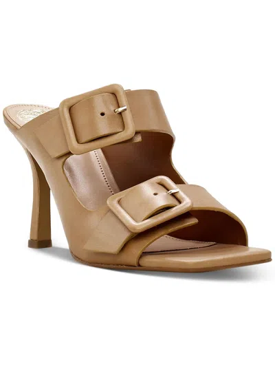 Vince Camuto Babenet Womens Square Toe Stiletto Mules In Beige