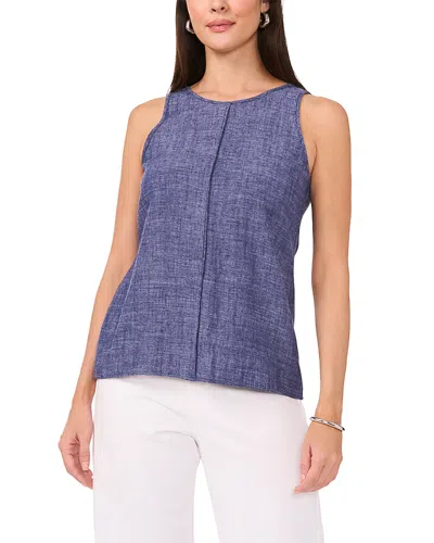 Vince Camuto Back Keyhole Sleeveless Top In Cool Waters