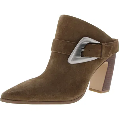 Vince Camuto Baily Womens Buckle Suede Ankle Boots In Multi