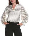 Vince Camuto Balloon Sleeve Top In Neutral