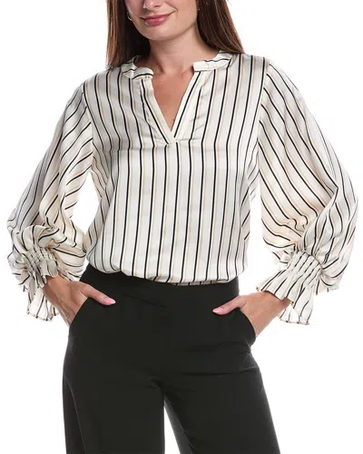 Vince Camuto Balloon Sleeve Top In Neutral
