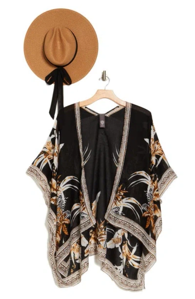 Vince Camuto Banana Topper & Sun Hat Set In Brown