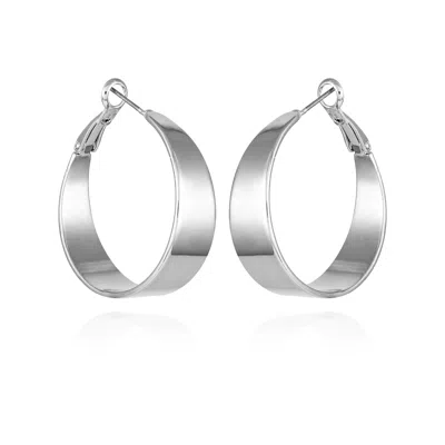 Vince Camuto Band Thick Hoop Earrings In Brown