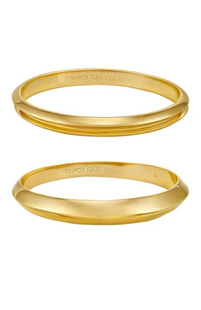 Vince Camuto Bangle Bracelet Set In Gold