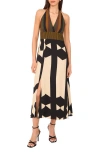 Vince Camuto Barback Print Sleeveless Maxi Dress