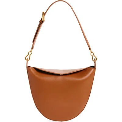 Vince Camuto Barlo Leather Shoulder Bag In Warm Caramel