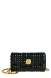 Vince Camuto Barn Quilted Leather Wallet On A Chain In Black