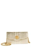 Vince Camuto Barn Quilted Leather Wallet On A Chain In Gold