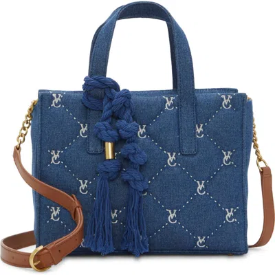 Vince Camuto Barry Quilted Denim Top Handle Bag