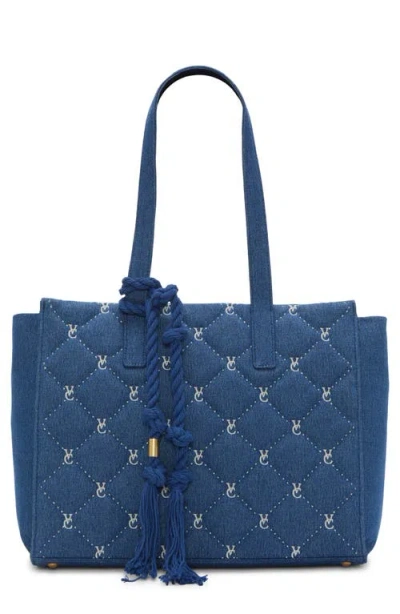 Vince Camuto Barry Quilted Denim Tote