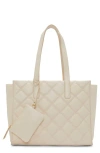 Vince Camuto Barry Quilted Leather Tote