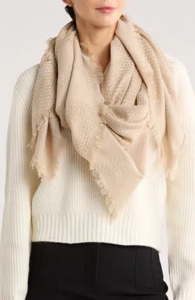 Vince Camuto Basketweave Scarf In Neutral
