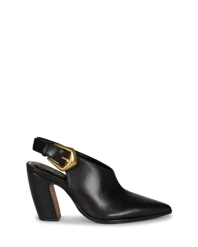 Vince Camuto Baylez Buckled Mule In Black