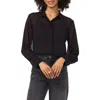Vince Camuto Bead Detail Button-up Shirt In Black