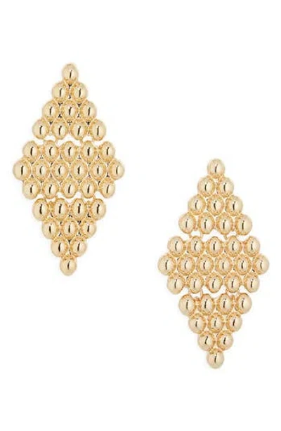 Vince Camuto Beaded Drop Earrings In Gold