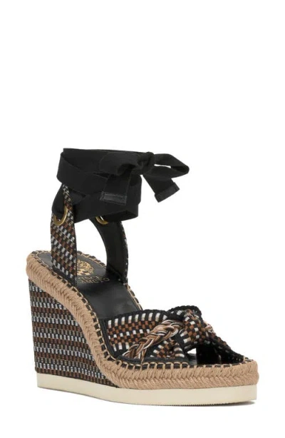 Vince Camuto Bealie Espadrille Wedge Sandal In Black