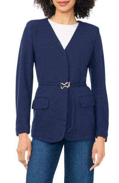 Vince Camuto Belted Jacket In Blue