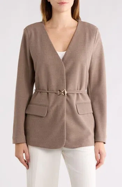 Vince Camuto Belted Jacket In Brown