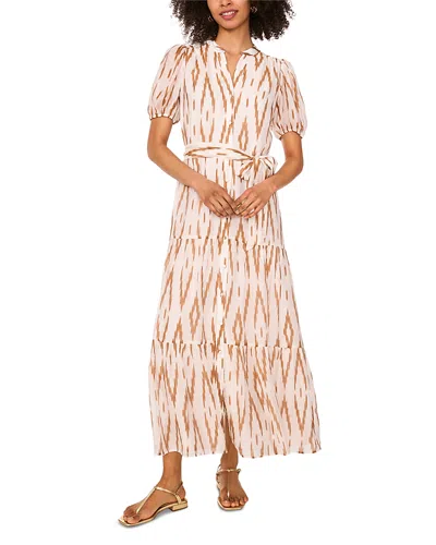 Vince Camuto Belted Maxi Dress In Multi