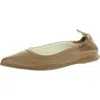 Vince Camuto Bendreta Womens Leather Pointed Toe Loafers In Beige