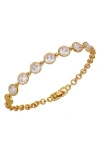 Vince Camuto Bezel Set Cz Bracelet In Gold