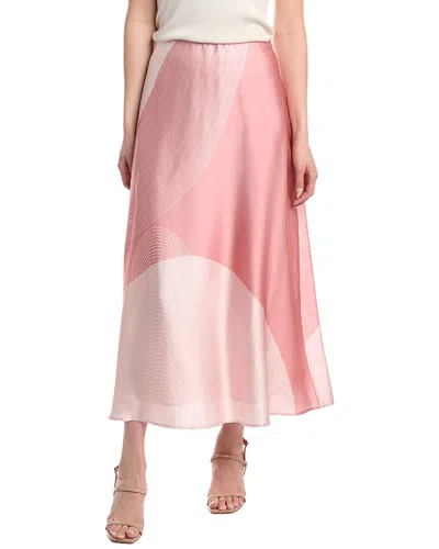 Vince Camuto Bias Pull-on Midi Skirt In Pink