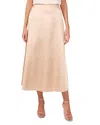 Vince Camuto Metallic Dot Bias Satin Maxi Skirt