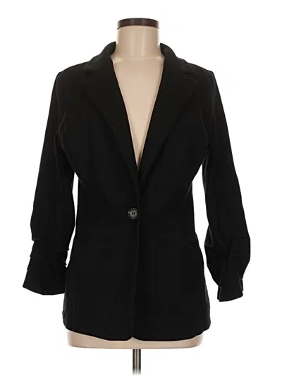 Pre-owned Vince Camuto Blazer Jacket In Black