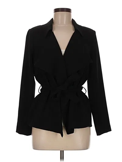 Pre-owned Vince Camuto Blazer Jacket In Black