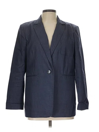 Pre-owned Vince Camuto Blazer Jacket In Blue