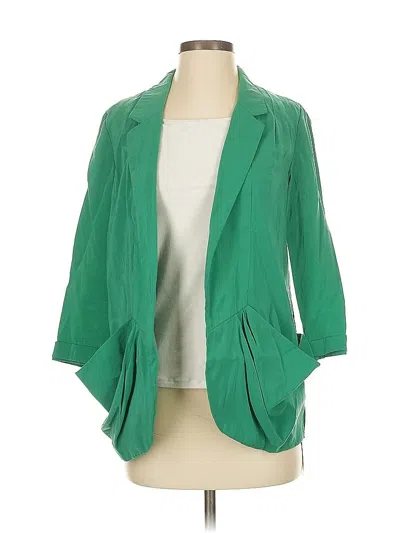 Pre-owned Vince Camuto Blazer Jacket In Green