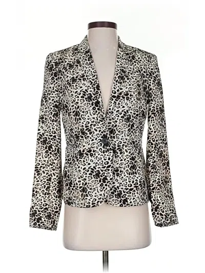 Pre-owned Vince Camuto Blazer Jacket In Ivory