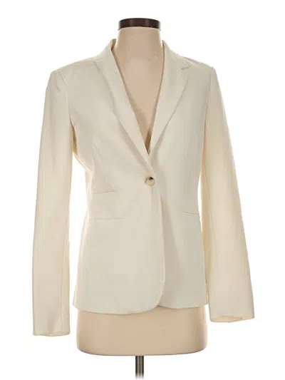 Pre-owned Vince Camuto Blazer Jacket In Ivory