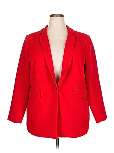 Pre-owned Vince Camuto Blazer Jacket In Red