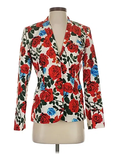 Pre-owned Vince Camuto Blazer Jacket In Red