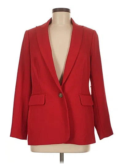 Pre-owned Vince Camuto Blazer Jacket In Red