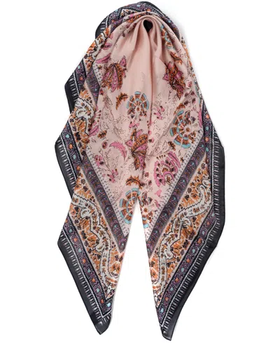 Vince Camuto Block Print Floral Square Scarf
