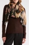 Vince Camuto Bloom Jacquard Scarf In Multi