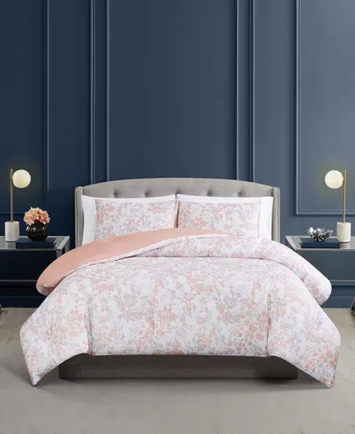 Vince Camuto Blossom Vines 3-pc. Comforter Set, Full/queen In Pink