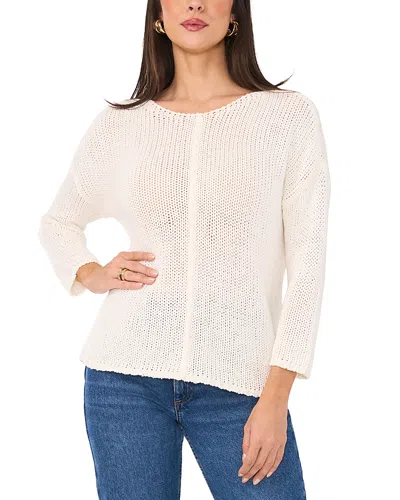 Vince Camuto Boat Neck Sweater In Antique White
