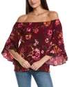 Vince Camuto Boatneck Blouse In Red