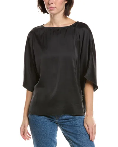 Vince Camuto Boatneck Kimono Sleeve Top In Black