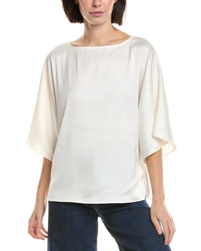 Vince Camuto Boatneck Kimono Sleeve Top In White