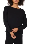 Vince Camuto Long Sleeve Crewneck Sweater In Rich Black