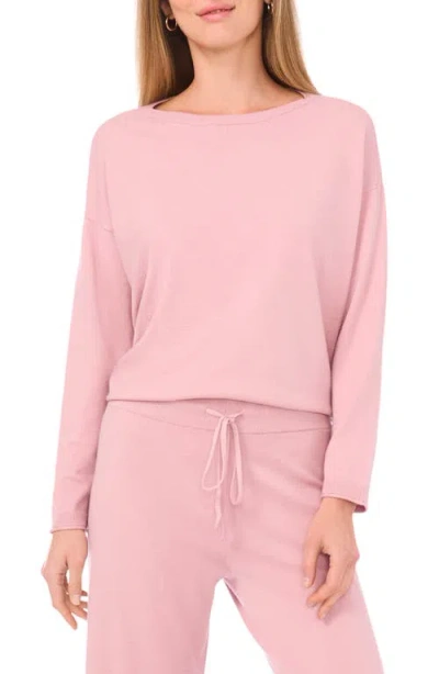 Vince Camuto Boatneck Sweater In Pink