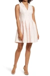 VINCE CAMUTO BODED LACE SLEEVELESS FIT & FLARE DRESS
