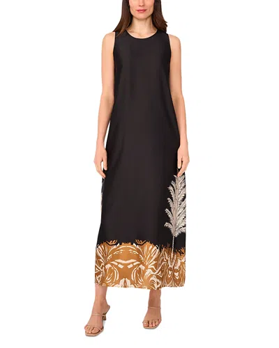 VINCE CAMUTO BORDER PRINT MAXI DRESS