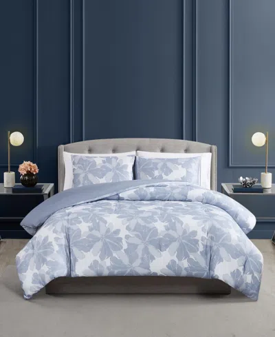 Vince Camuto Botanical Floral 3-pc. Comforter Set, King In Blue
