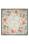 Vince Camuto Botanical Satin Square Scarf In Multi